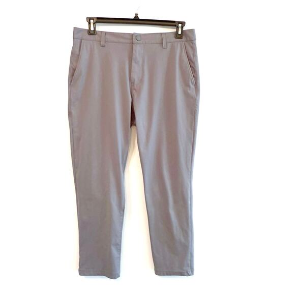 Rhone Pant Size 33 x 28 Commuter Slim Gray Flat Front Travel Golf Style 100036 - Picture 1 of 16